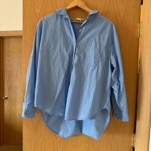 a.n.a Light Blue Oversized Shirt